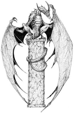  Dragon Harfi i veya 1. Ejderha alfabesi. Bir fantezi kitabının baş harfleri..