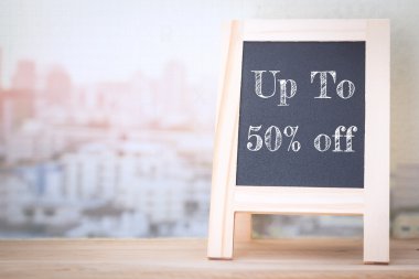 Kavram %50 off kadar ahşap plakalar iletide