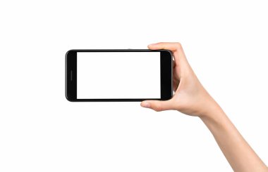 İzole edilmiş ekranın akıllı telefon kopyası. Reklam yapmak için ekranınızı alın.