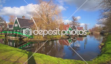 Geleneksel köy Zaanse Schans'a, Hollanda