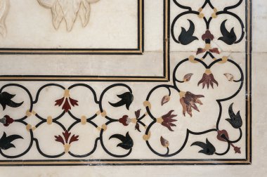 ayrıntılı taj mahal, Hindistan dekoratif