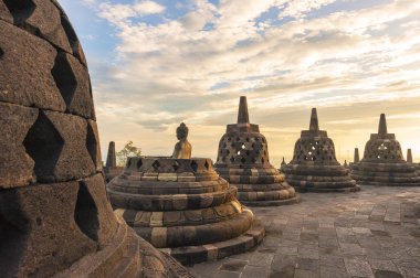 Buddist Tapınağı Borobudur Yogyakarta, Java, Endonezya.