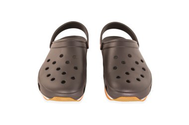 Kauçuk ayakkabı beyaz izole arka planda kırpma yoluyla. 