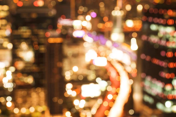 Bangkok bokeh ışıklar şehir gece s arka plan bulanık