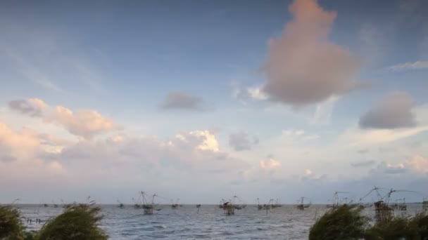 Nuage de mer de jour à nuit — Video