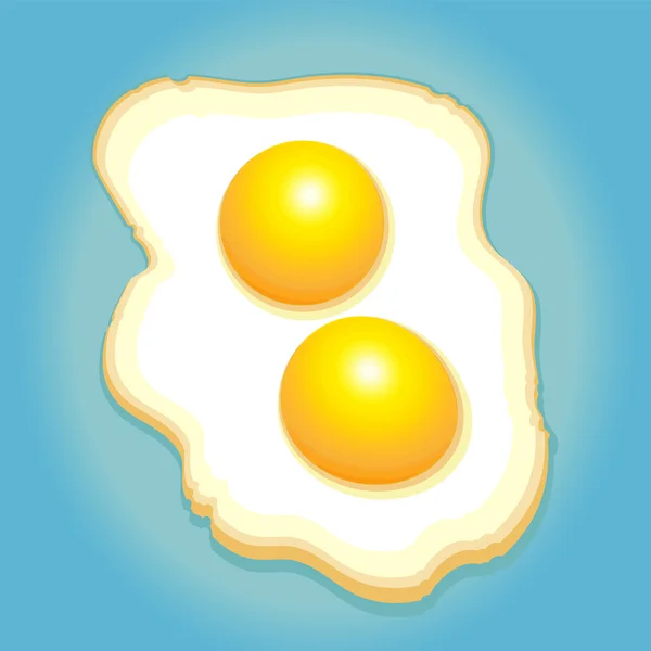 Huevos revueltos — Vector de stock