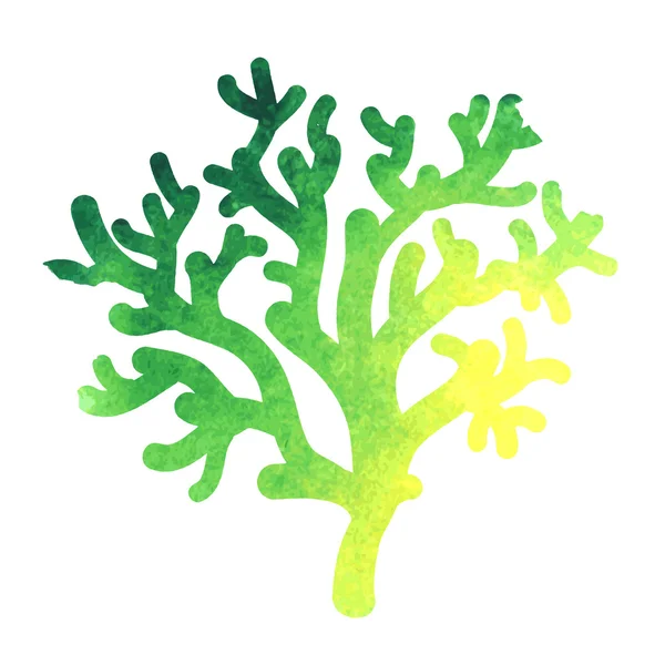 Akvarell korall — Stock vektor