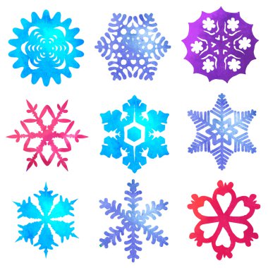 Suluboya kar taneleri