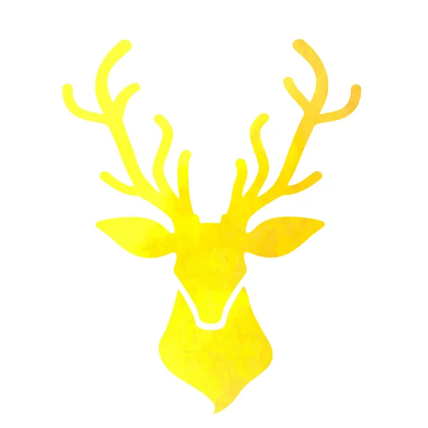 Cabeza de ciervo — Vector de stock