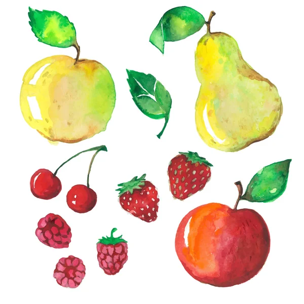 Früchteset — Stockvektor