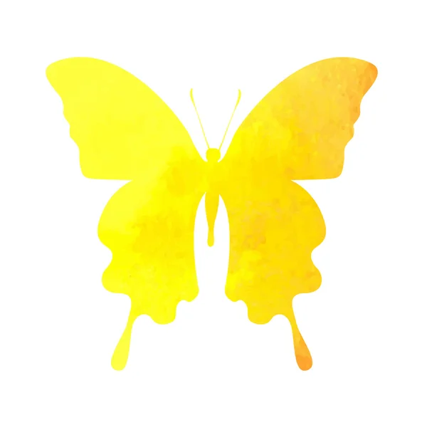 Aquarell-Schmetterling — Stockvektor