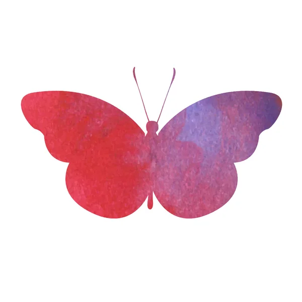 Mariposa acuarela — Vector de stock