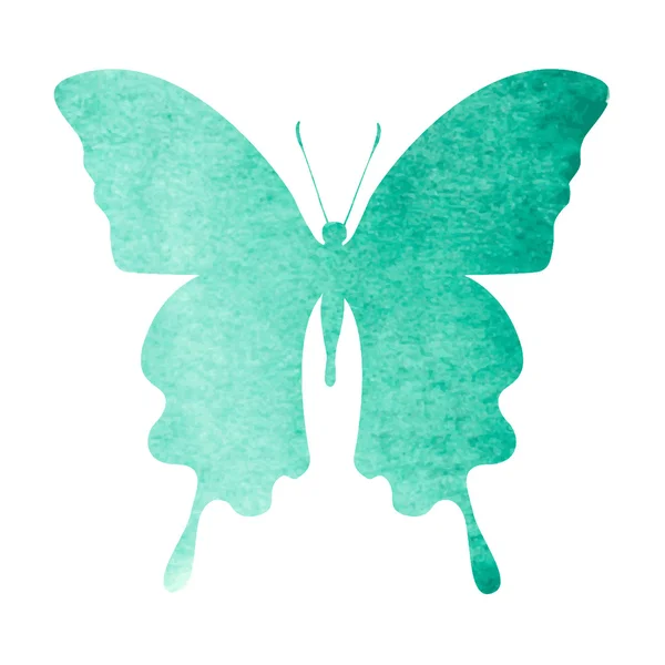 Aquarell-Schmetterling — Stockvektor