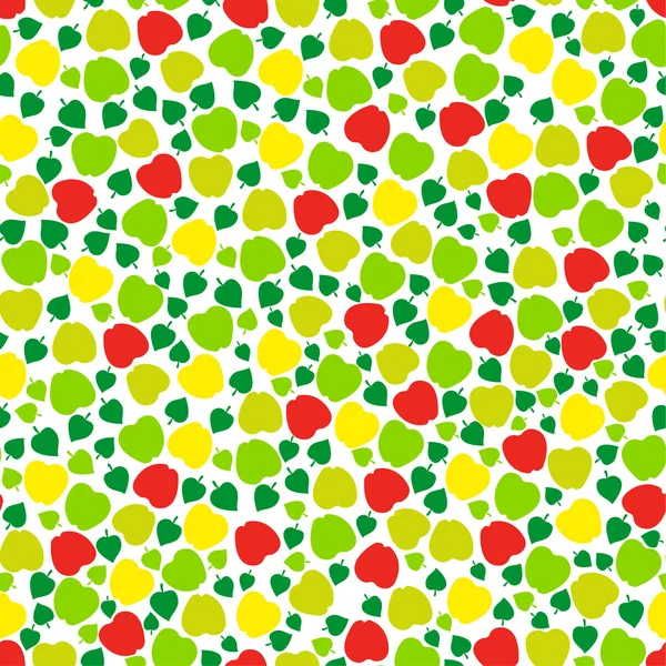 Modèle de pommes sans couture — Image vectorielle