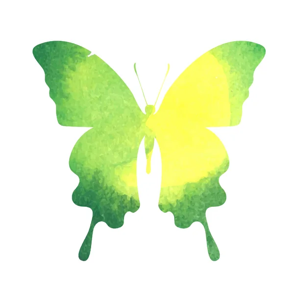 Watercolor butterfly — Stock Vector