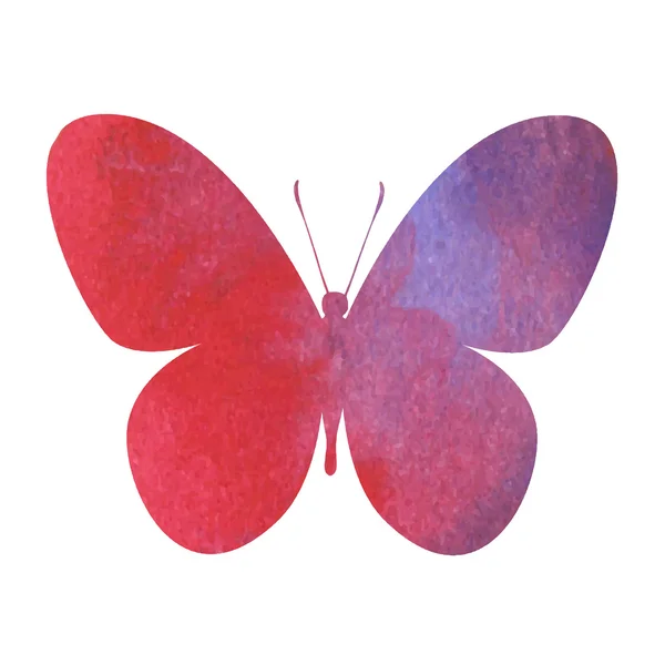 Watercolor butterfly — Stock Vector