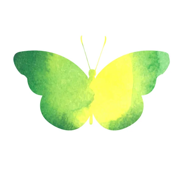 Aquarell-Schmetterling — Stockvektor