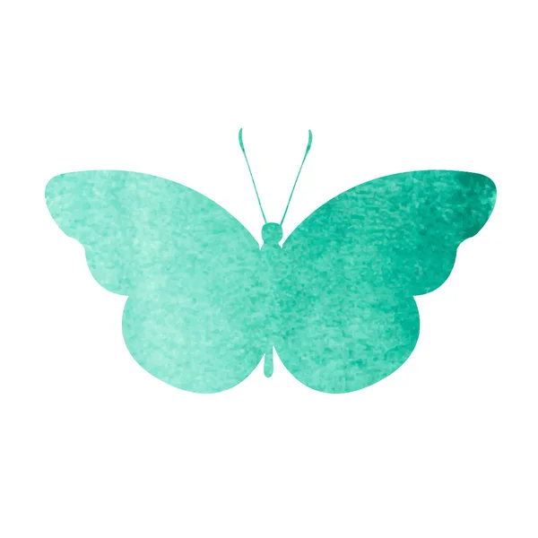 Aquarell-Schmetterling — Stockvektor