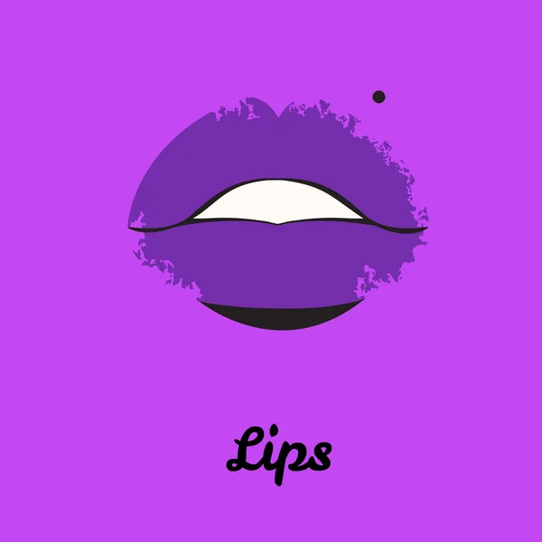 Kiss lips — Stock Vector © OlgaTropinina #10816639