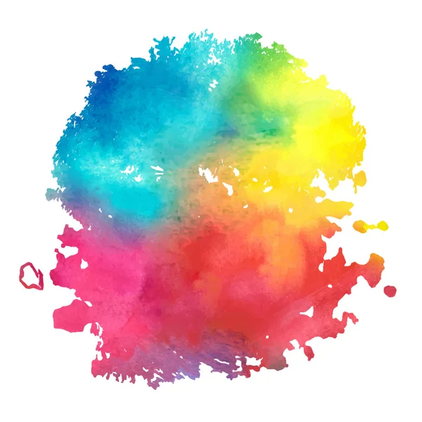 Akvaryum boyalı lekeli renkli suluboya lekesi