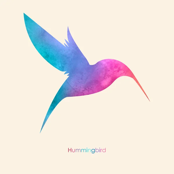 Sulu Boya renkli kuş. Suluboya resim