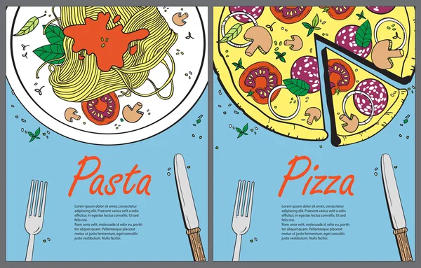 Vector_cooking_banner_template_with_pizza_and_pasta_Design_a_men