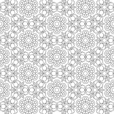 Boyama kitabı ve boyama sayfası için siyah ve beyaz vektör çizimleri