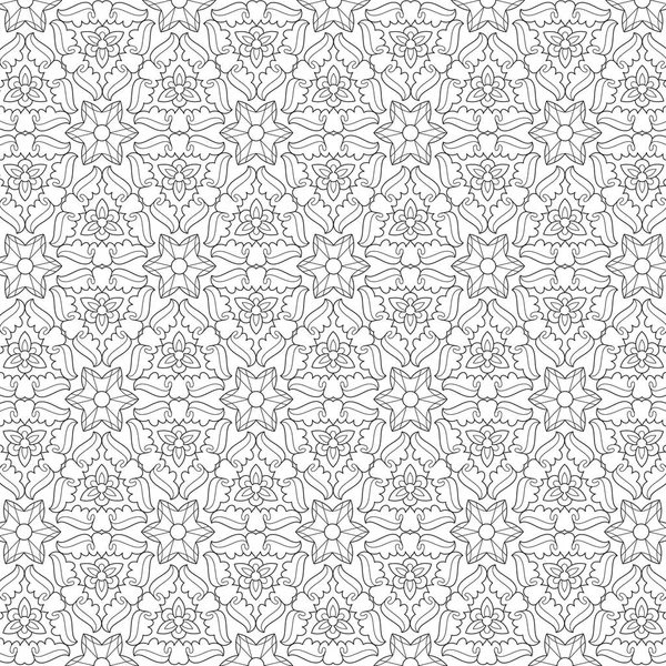 Motifs Illustration Vectorielle Noir Blanc Pour Livre Colorier Page Colorier — Image vectorielle