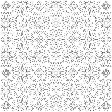 Boyama kitabı ve boyama sayfası için siyah ve beyaz vektör çizimleri