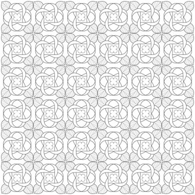 Boyama kitabı ve boyama sayfası için siyah ve beyaz vektör çizimleri