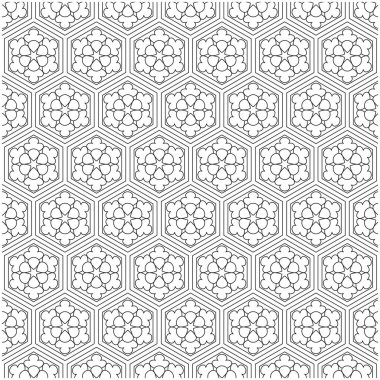 Boyama kitabı ve boyama sayfası için siyah ve beyaz vektör çizimleri