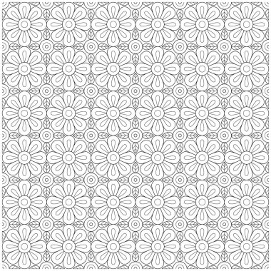 Boyama kitabı ve boyama sayfası için siyah ve beyaz vektör çizimleri