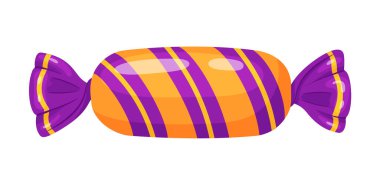 Candy in bright wrapping. flat vector style. festive decorative candy. Halloween, any celebration or holiday. Cute and sweet. Ideal for packaging, greeting cards, posters, stickers, decorations.