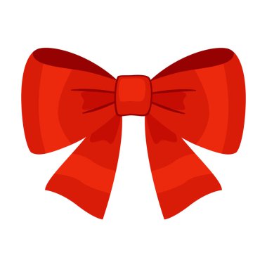 Kırmızı kurdele, hediye kurdeleleri. El çizimi moda düz stil. Saç aksesuarları. Hediye paketi için eğilin. Hediye yayı. Noel ve Sevgililer Günü kartları, ambalajlar, şenlikli dekorasyonlar için. Vektör illüstrasyonu