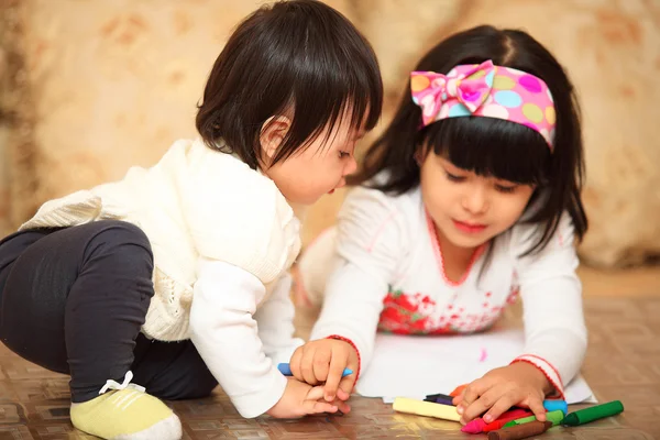 Children draw — Stock Photo, Image