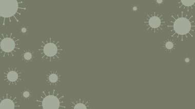 Soyut koyu gri duvar kağıtları, Covid-19 (Coronavirus) konsept arkaplan resmi.