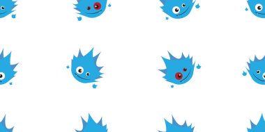 Cadılar Bayramı kusursuz desen, beyaz arka planda sevimli hayalet, şirin hayalet simgeleri..