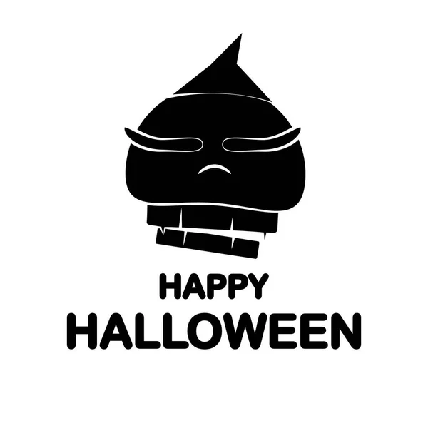 Illustration Vectorielle Halloween Adaptée Aux Bannières Symboles Cartes Avec Symbole — Image vectorielle