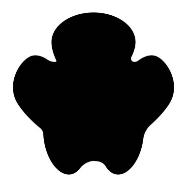 Asgari Gergedan ayak izi çizimleri, Vektör çizimleri izole edildi.