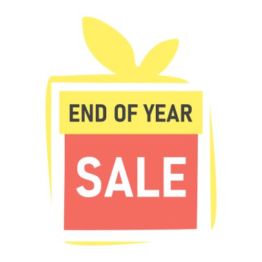 Yıl sonu indirimi soyut arkaplan, dükkan için Vektör Banner.