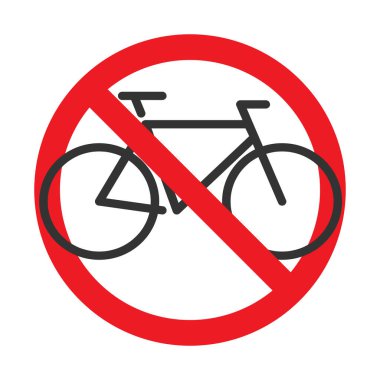 Bisiklet işareti yok, izole resimlerName.