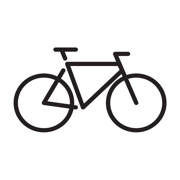 Icono Bicicleta Con Estilo Imágenes Planas Ilustración — Vector de stock