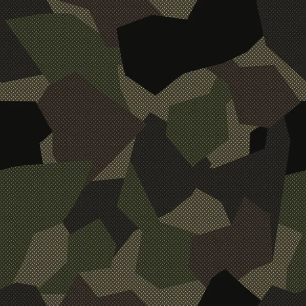 Abstrait Vert Militaire Couleurs Forêt Texture Sans Couture Motif Fonds — Image vectorielle