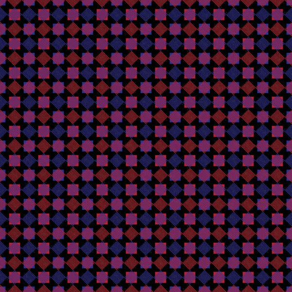Abstract Red Blue Square Seamless Pattern Abstract Vector Wallpaper Seamless — Image vectorielle