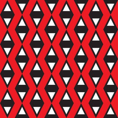 Kırmızı arkaplanda göz desenleri, soyut vektör duvar kağıdı, kusursuz desen arkaplanı.