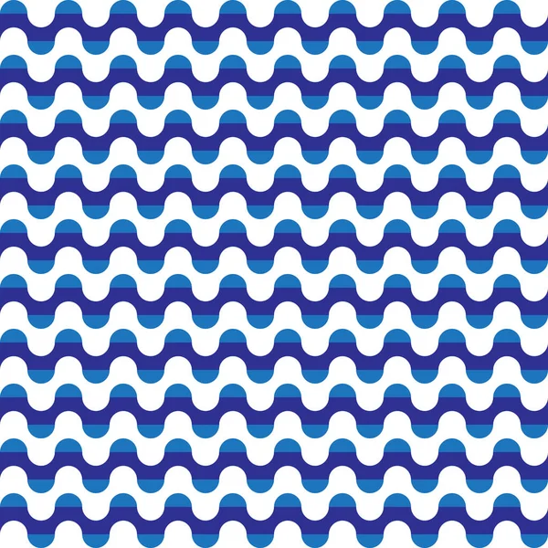 Modrá Vlna Bezešvé Vzor Abstraktní Vektorové Tapety Bezešvé Vzor Pozadí — Stockový vektor