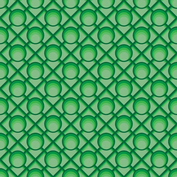 Modèle Abstrait Vert Circulaire Sans Couture Papier Peint Vectoriel Abstrait — Image vectorielle