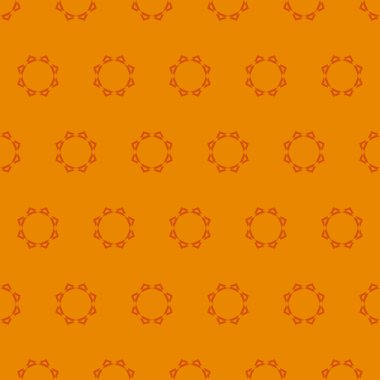 Turuncu arkaplanda soyut minimum güneş desenleri, soyut vektör duvar kağıdı, kusursuz desenli arka plan.