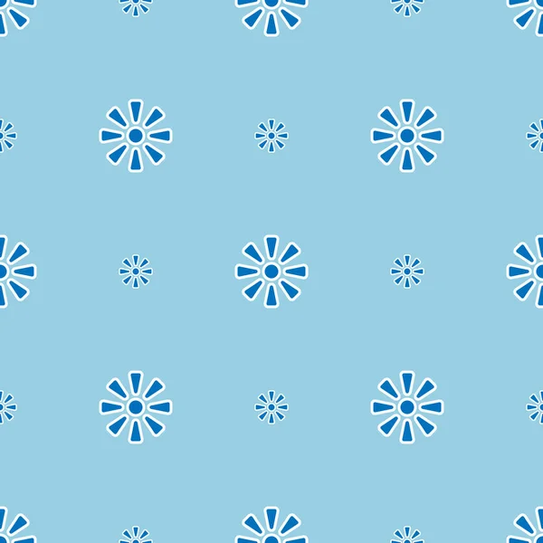 Abstract Minimale Bloem Patronen Blauwe Achtergrond Abstract Vector Wallpaper Naadloze — Stockvector
