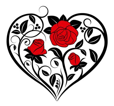 çiçek kalp